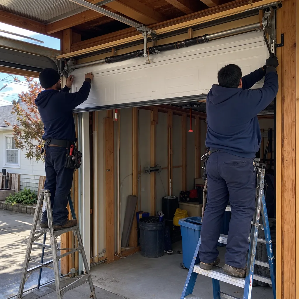 Double Car Door Installation